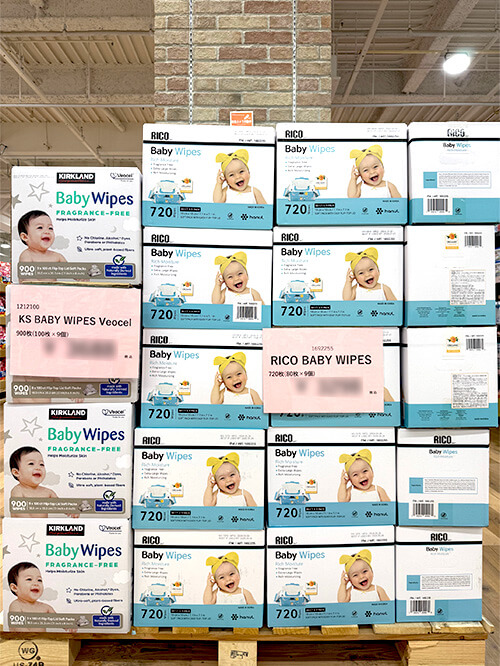 ベビー用おしりふき「RICOBABY WIPES（リコベビー ワイプス）」と「KS BABY Wipes（ケーエス ベイビー ワイプス）」